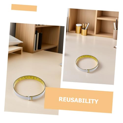 Cinta métrica adhesiva de acero LIFKOME 4 piezas miniatura 3