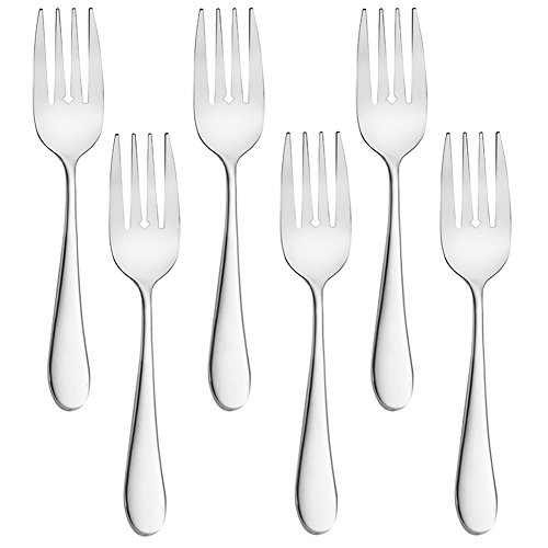 Forks, Serving Fork, (6 Pack) AOOSY Large 8.78 Inches Durable Stainless Steel Buffet