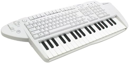 Creative Labs Creative Prodikeys Music and PC Keyboard, PS, 37 Touch Sensitive Music Keys, Full Featured Ergonomic PC Keyboard
