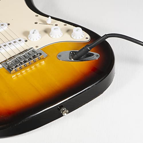 Hqgc Electric Guitar Cable 20 Ft, Guitar Amp Cord For Electric Instrument Cable Guitar Wire Guitar Cord Bass Amplifier Audio,Black(Straight To Straight) #TOP3