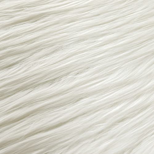 Faux Fur Fabric White 10x10in
