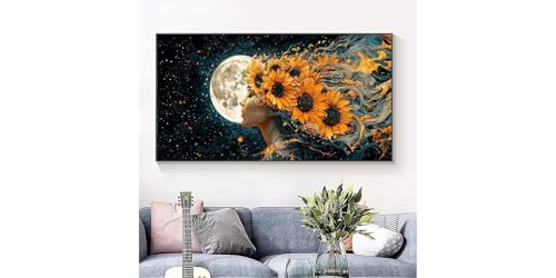 5D diamond painting grand format 70x140cm pour combler les grands murs vides - 3