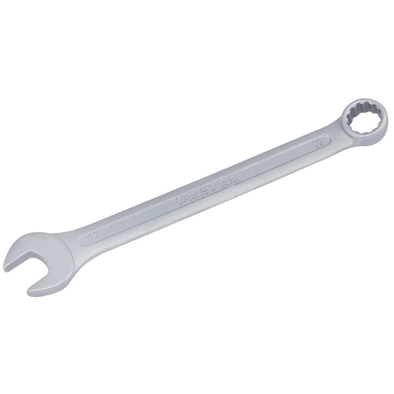 Draper 11mm Combination Spanner | Heavy Duty Chrome Vanadium Steel Hand Tool | Long Pattern Metric Manual Plated Tools | 68033