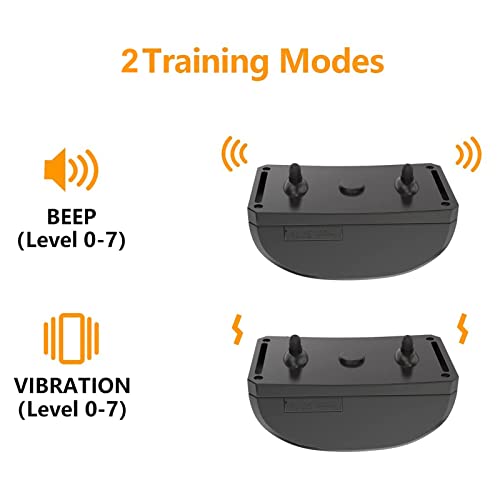 MYLIDO Dog Training Collar with Remote Control Anti Bark Collar for Large Medium Small Dogs Beep Vibration Modes 7-level multi-mode settings 1000 FT Remote Range Waterproof - Image 4