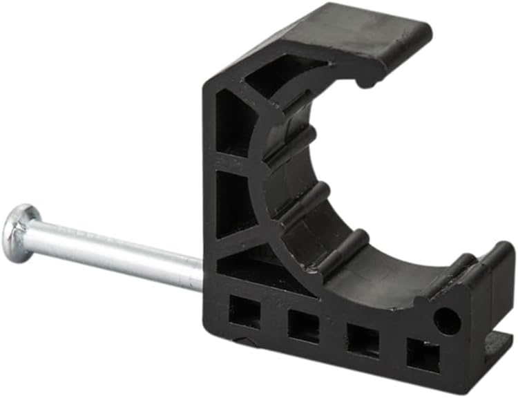 (Pack of 50) Topaipe 1/2 Inch Single Nail Half Clamp, J-Hook with Nail, J-Clamp Tool for Pex Tubing Pipe Support