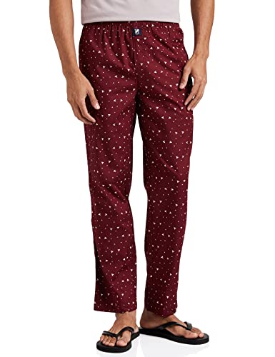Amazon Brand – House & Shields Men’S Pajama Bottom (Hsaw20Topyj01_Maroon2_Large)