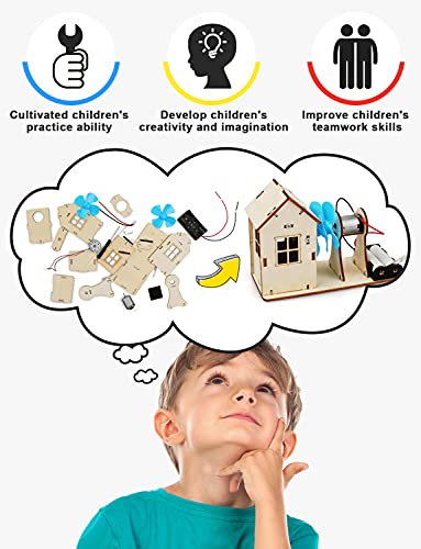 Poraxy 4 Set STEM Kits for Kids Ages 8-10, Science Experiment Projects Building Kits, Wooden 3D Puzzles, Educational Building Toys for Ages 8-12-13, Gifts for 8,9,10,11,12 13 Year Old Boys and Girls - Image 3