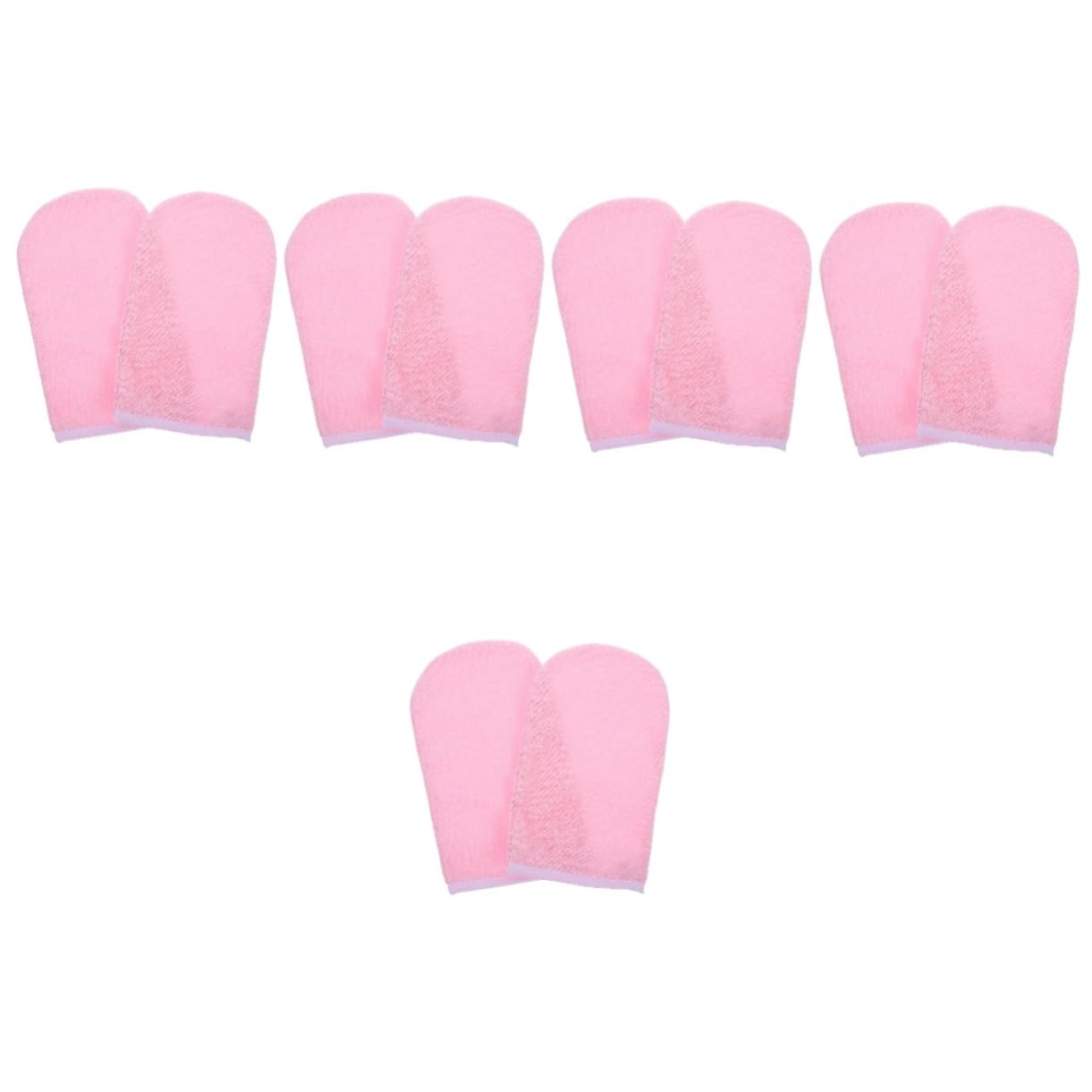 Healeved 5paare Paraffinwachs-handschuhe Für Frauen Feuchtigkeitsspendende Spa-handschuhe Komfortable Und Tragbare Wax-mitten Für Handpflege Für Trockene Haut Mit Weißem Rand