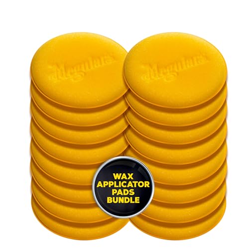 Image of Meguiar's W0004 Supreme Shine 4 inch Foam Applicator Pads, 16 Pack | Great for Use as Clay Lubricant, creates a Showroom Shine, Removes Dust, Smudges, Fingerprints and More -enhances protection