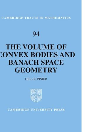 The Volume of Convex Bodies and Banach Space Geometry: 94-Wow! eBook