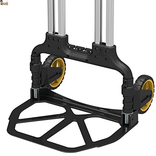 BricoLoco Professionele steekwagen, inklapbaar, van aluminium, belastbaar tot 125 kg, opslag, verhuizing, licht en… - Image 7