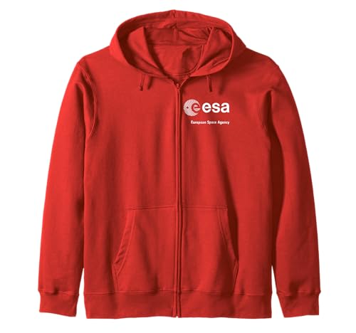ESA European Space Agency Logo Weiß Kapuzenjacke