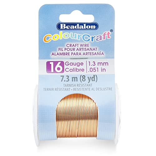 Fil de cuivre 1,30 mm Beadalon calibre 16 idéal pour tresser les bijoux