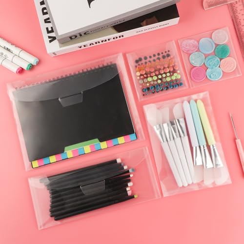 Image of BAOFALI 40 Pcs /Set 2 Sizes Stamp and Die Storage Bag and 2 Sizes Rubber Magnetic Sheets,Die Storage Set for Storage Die Cutting Card Making Supplies DIY Scrapbooking (0.5 mm Thickness