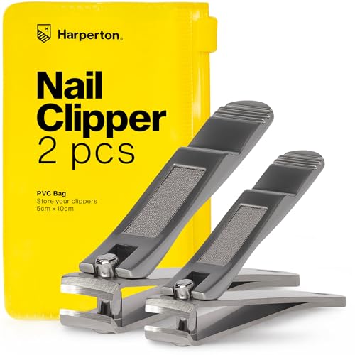 Ultra Sharp Nail Clippers Set - 2 Pack Stainless Steel...