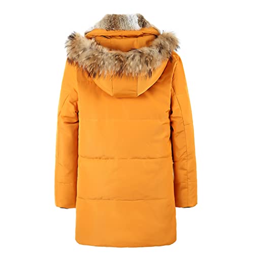 Doudoune chaude et imperméable Haitpant contre le froid hivernal jaune XXXL