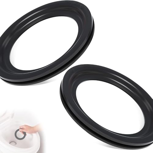 Image of EMSTAR 2PCS RV Toilet Seal,Flush Ball Seal Gasket 385311658 Replacement Kit for Dometics 300 /310 /320 RV Toilet Parts,Toilet Seal Parts Solves Camper Leakage