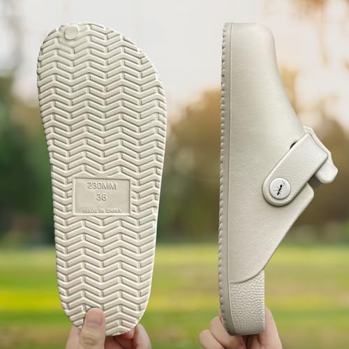 Image of KEMISANT Women Clogs,Comfortable Mules Sandals Slippers Nurse Garden Shoes Unisex for Men Cushioned Support