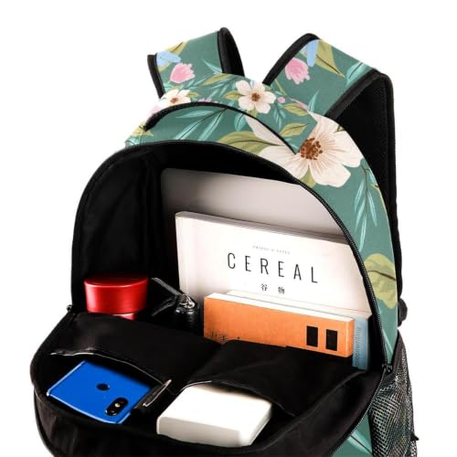 Mochila impermeable niños con estampado floral multicolor para libros 4