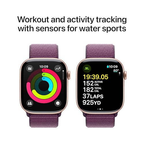 image for Apple Watch Series 10 [GPS 46mm case] Smartwatch with Rose Gold Alumin