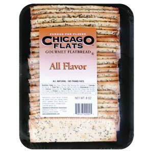 Chicago Flats Flatbread All Flavor, 8-Ounce (Pack of 10)