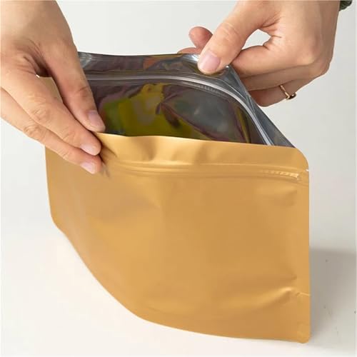 Bolsas de café con válvula de aluminio para guardar té galletas y nueces 8