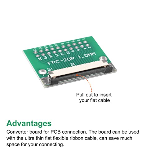 Adaptador Convertidor Meccanixity FPC FFC 20P Pack 2 miniatura 4