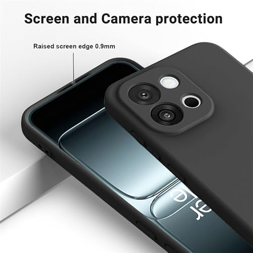 Image of FIRST MART Matte Silicone Back Cover for OnePlus 13s - Black