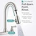 Dura Faucet DF-PK350L-SN RV Non-Metallic Low Weight Plastic ResinTwo-Handle Pull-Down Kitchen Sink Faucet (Brushed Satin Nickel)