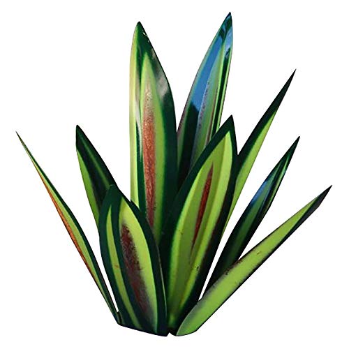 Agave en fer faite à la main sculpture métallique extérieure 27 cm - 3
