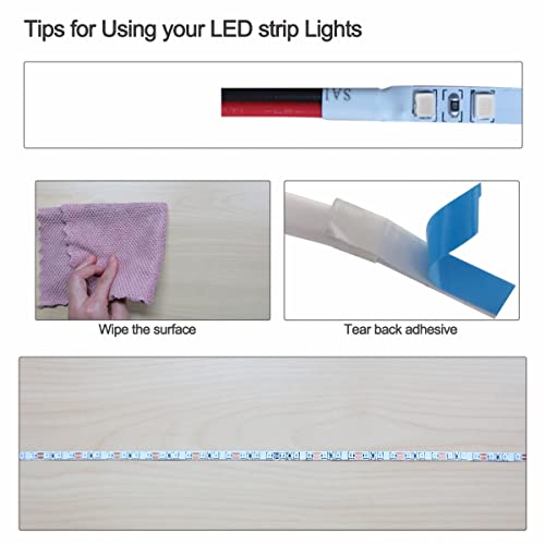 Tira de LED Azul 12V 5mm 16.4ft 600 LEDs SMD 2835 miniatura 4