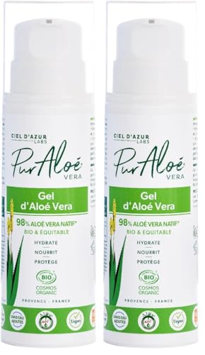 Puraloé gel d'aloé vera 98% 250ml (Lot de 2)