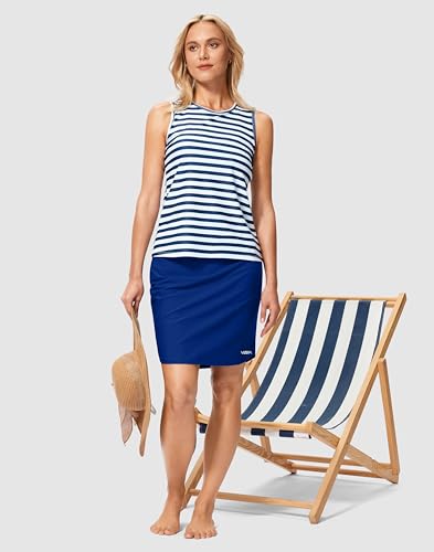 Image of Viodia Women's 18 inch /20 inch Long Swim Skirt High Waisted Modest Swimsuits Skirt Bathing Suit Tummy Control Swim Bottoms