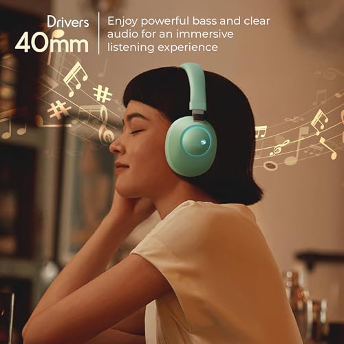 Zebronics Duke Wireless Headphone (Green, BT v5.3, 60hrs) 60H(GREEN) - Image 3
