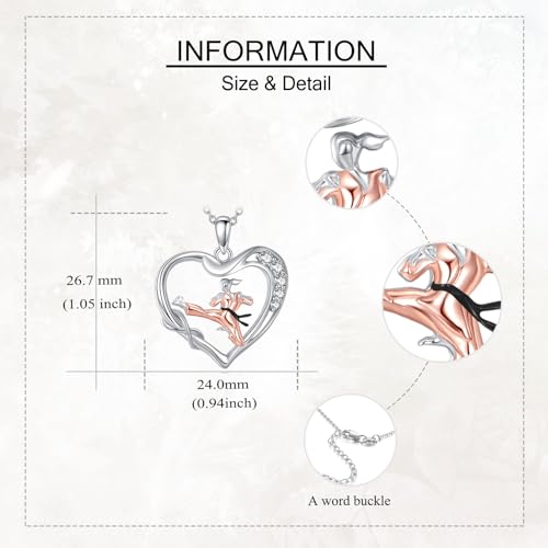 YAFEINI Taekwondo Gifts Sterling Silver Taekwondo Pendant Necklace Heart Karate Jewelry for Women Karate Taekwondo Lover Gift4