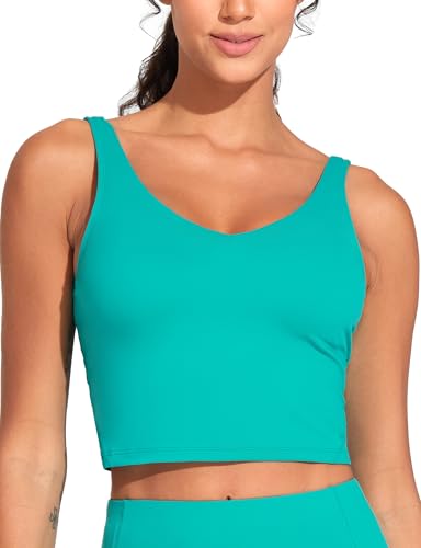THE GYM PEOPLE Womens' Sports Bra Longline Wirefree Padded...