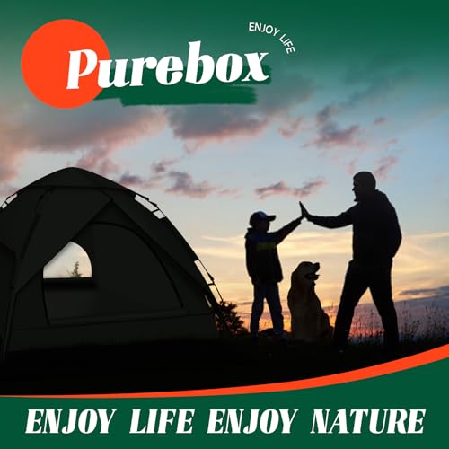 Purebox Pop Up Tents for Camping,2-3 Person Tent Easy Setup,Waterproof & Windproof Camping Tents, 60S Instant Double Layer Tent for Trekking, Family, Backpacking QBT64 の商品画像 8