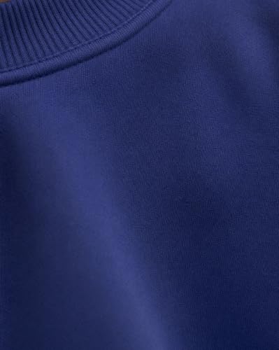 Image of Nobero Oversized Sweatshirts for Man Stylish Crew Neck | 280 GSM Rich Cotton Fleece Solid Oversized Fit Full Sleeve Sweatshirt for Men | Stylish Casual Wear Winter Sweatshirt for Men