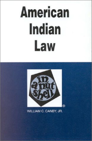 American Indian Law in a Nutshell (Nutshell Ser... 0314226370 Book Cover