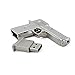 CHUYI Cool Metal Gun Shape 32GB USB 2.0 Flash Drive Novelty Pen Drive Thumb Drive Data Storage Memory Stick Pistol Jump Drive U Disk (Silver)