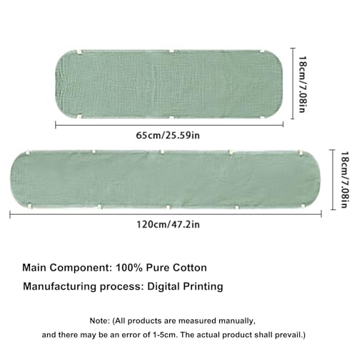 Cubierta de dentición de algodón premium RailGuard, protector de bordes para cunas, 4 piezas 7