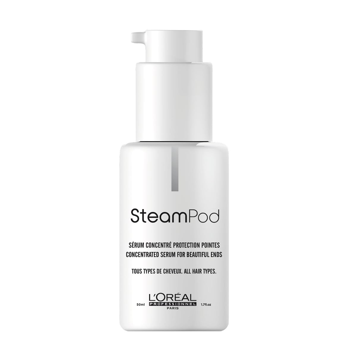 L'Oréal Professionnel, Sérum Concentrado Protección de Puntas Steampod, para Cabellos Dañados o Sensibilizados, 50 ml
