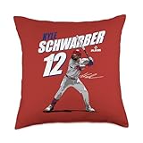 Kyle Schwarber | Philadelphia Baseball Players | MLBSWB3001 Throw Pillow