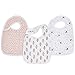 aden + anais Baby-Lätzchen mit Druckknöpfen, Superweich und saugfähig für Säuglinge, Neugeborene und Kleinkinder, Spucktuch aus 100% Baumwoll-Musselin, 0-36 Monate, 3er Pack, dahlias