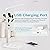 MCHATTE LED Desk Lamp with USB Charging Port, Dimmable Eye-Caring Table Lamps with Wireless Charger, 5 Brightness Levels & 5 Lighting Modes, Touch Control, Auto Timer
