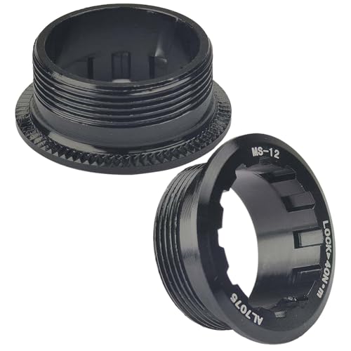 サイクリング用カセットロックリング - 滑り止めフライホイールロックリング | 12速フライホイールロックカバー アルミニウム合金、サイクリング用カセットフライホイールロックカバー2個セット