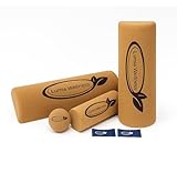 Natural Cork Balance Board Set - Yoga Foot & Ankle Strengthener, Balancing Board Massager for Plantar Fasciitis Relief, Pilates Toe Stretcher