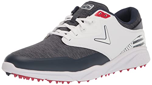 Callaway Men's Coronado V3 Sl Golf Shoe, Blue/White/Red, 10