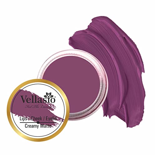 Vellasio Vegan Lip And Cheek Tint – Natural Blush Cream In Blue Berry Shade – Multipurpose Lip, Cheek, And Eye Tint For Rs. 99 @ 80 %