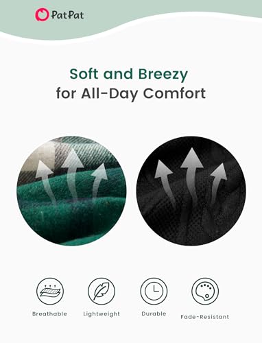 PATPAT Girls Fall Cardigan Dress Set – Ribbed Long Sleeve Dress with Removable Plaid Belted Outerwear, 18M-12Y3